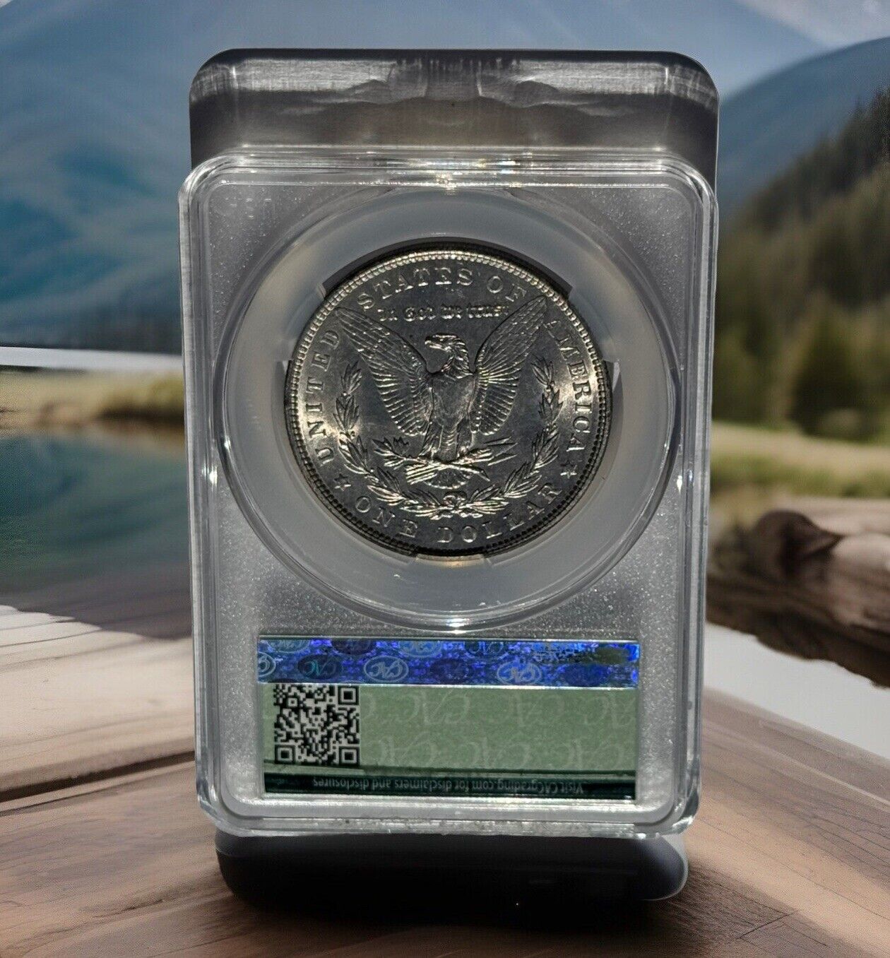 1903 $1 Morgan Silver Dollar Cleaned CACG. Unc Details
