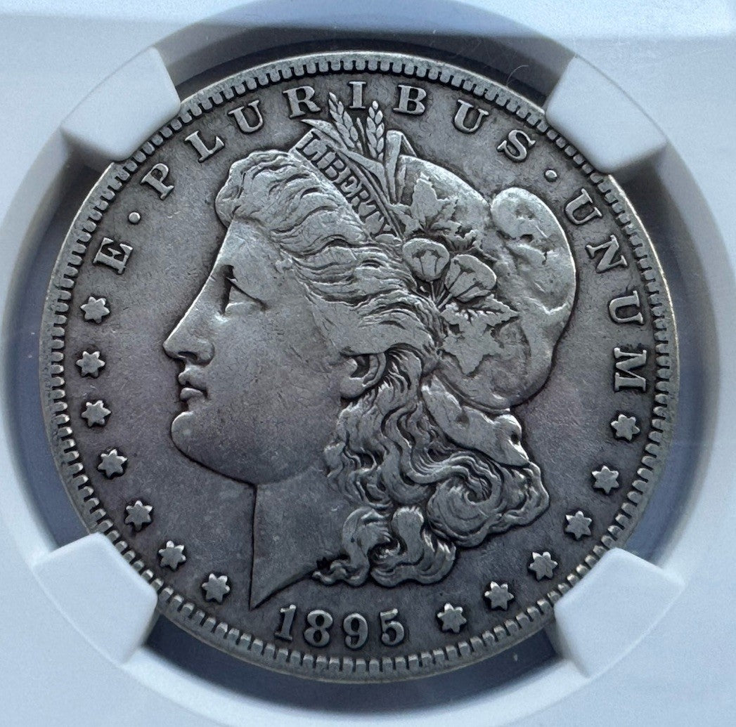 1895-S Morgan Silver Dollar $1 Coin – NGC Graded VF25 – Rare Key Date