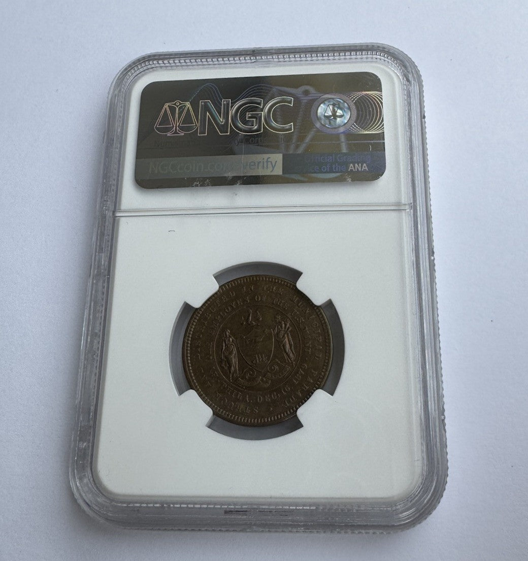 1879 Grant Parade Brass Token NGC MS63 - Rare American Numismatic Treasure