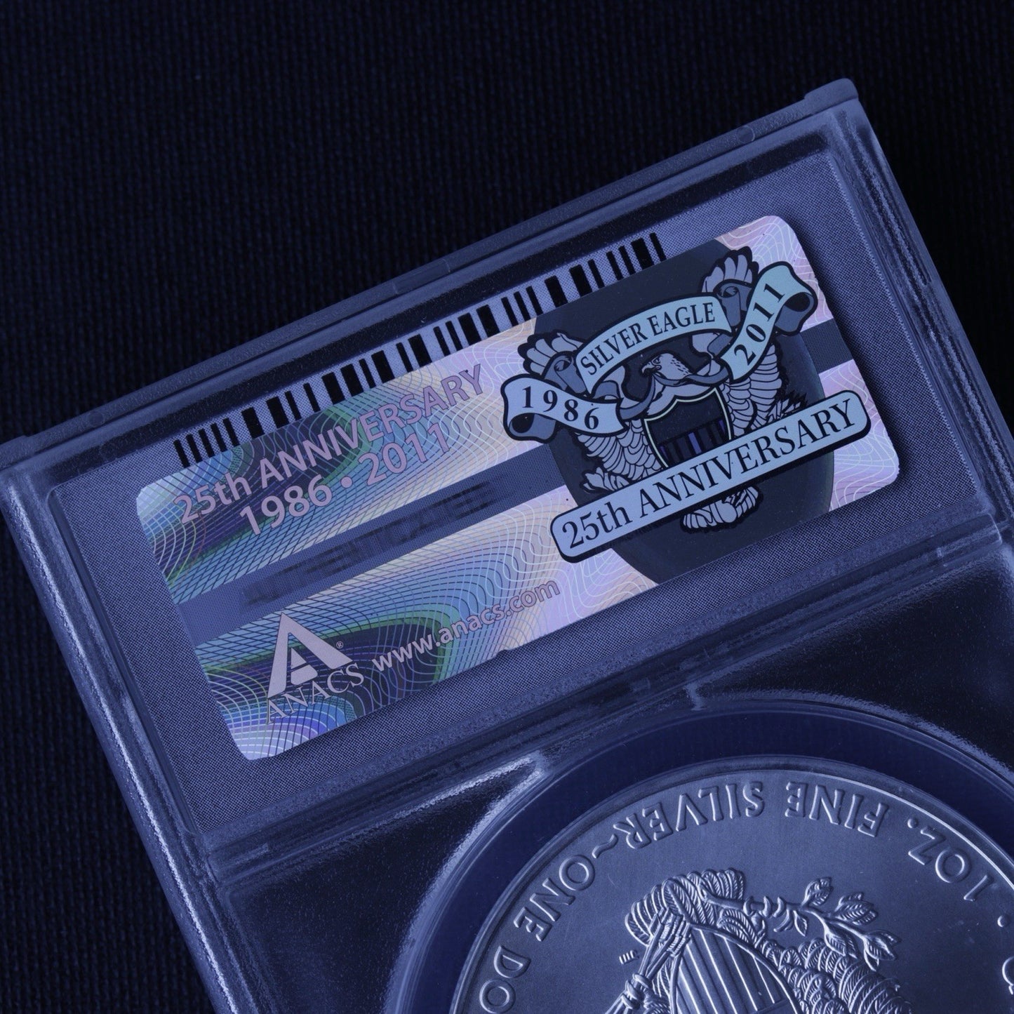 ANACS MS70 2011-(S) American Silver Eagle Dollar First Day Issue #2201 of 3429