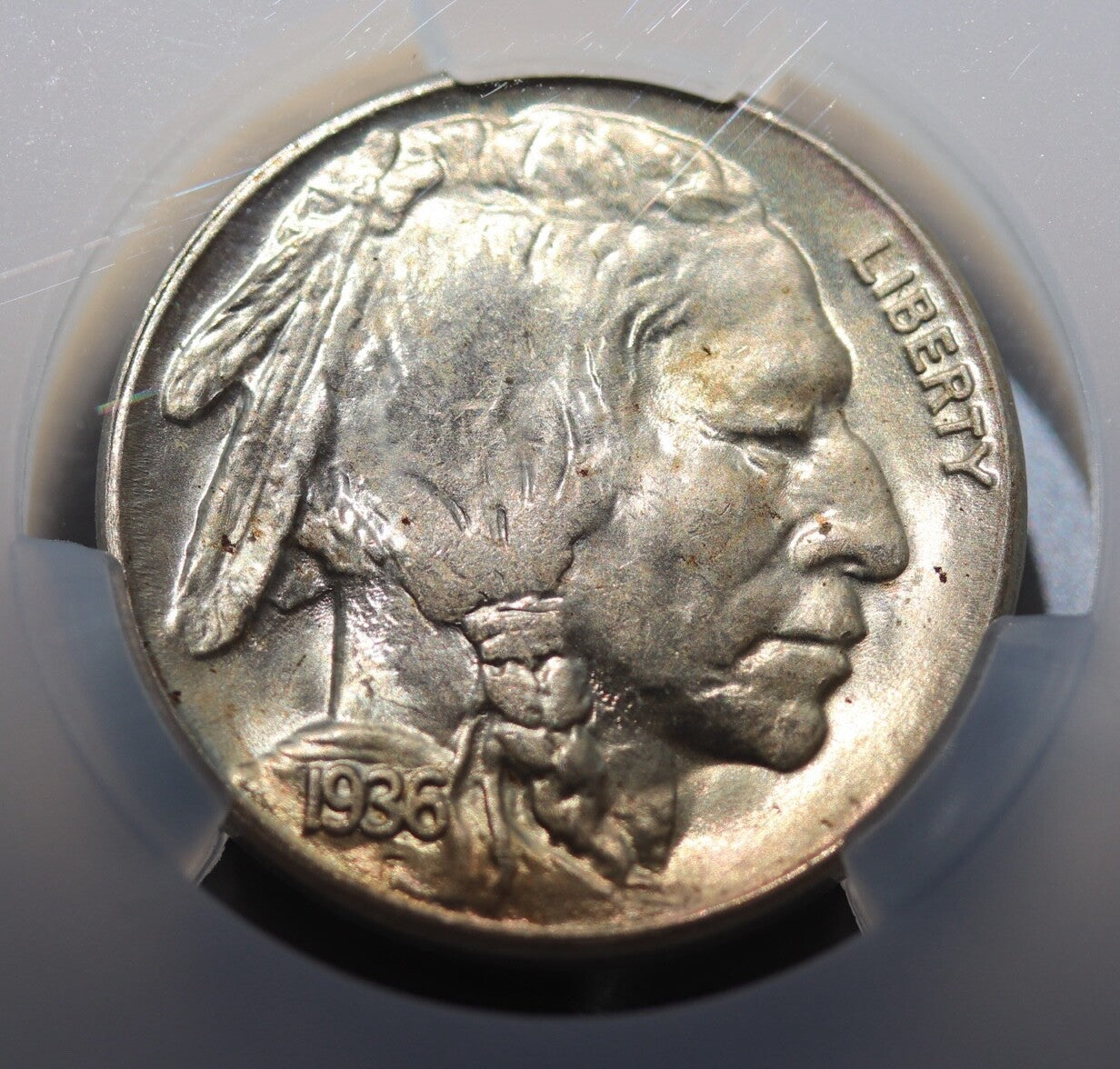 1936-S Buffalo Nickel 5C CAC MS64 Choice Gem San Francisco