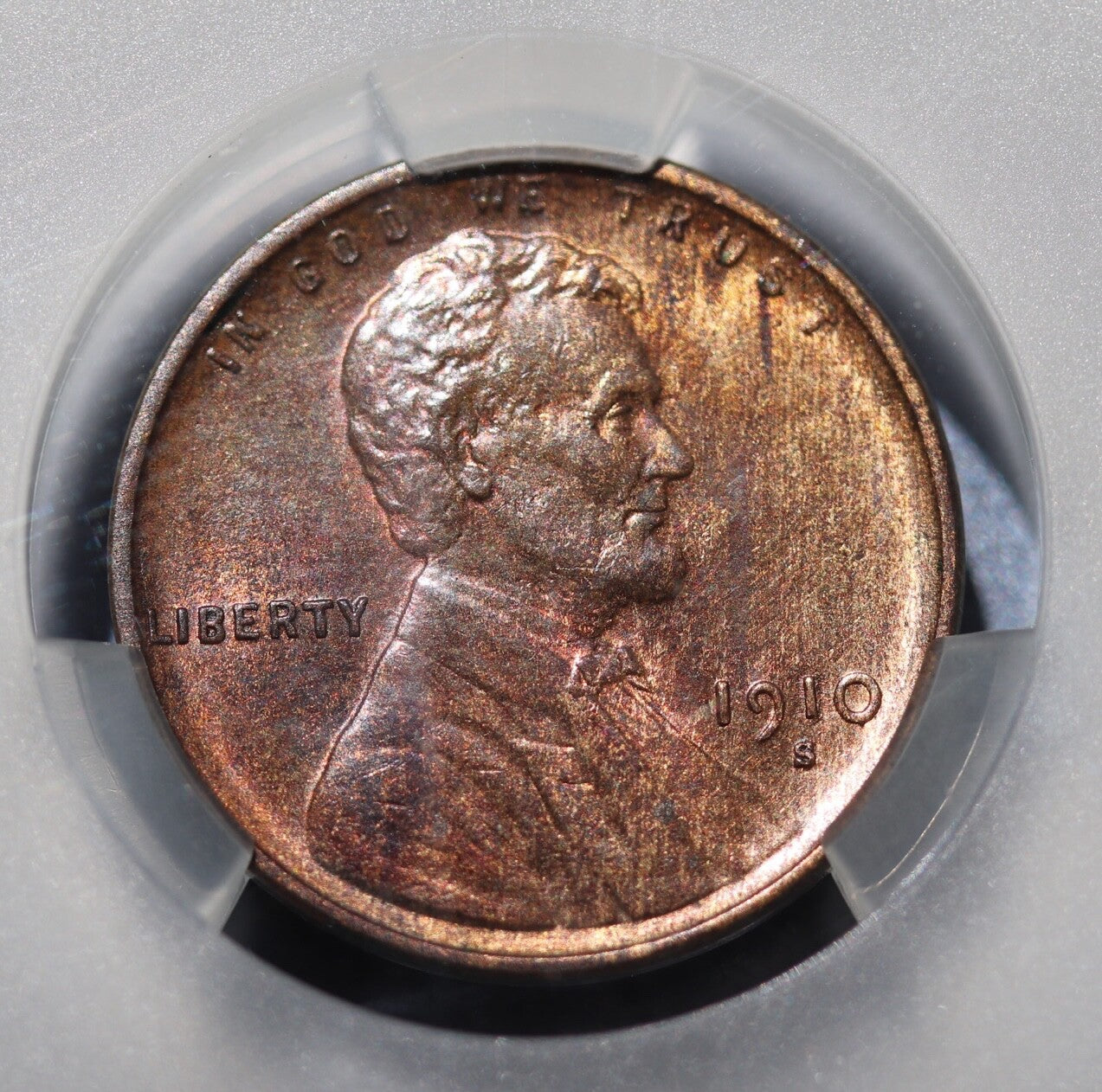 1910-S Lincoln Wheat Cent 1C CAC MS62 RB Better Date Low Mintage