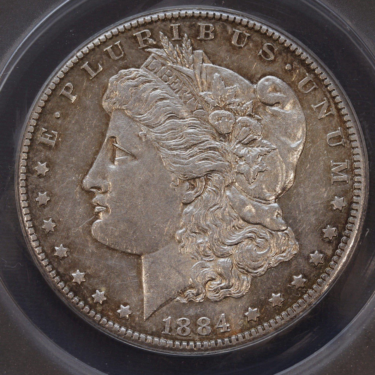 1884-CC Morgan Silver Dollar $1 ANACS AU55 Details • Cleaned • Carson City Mint