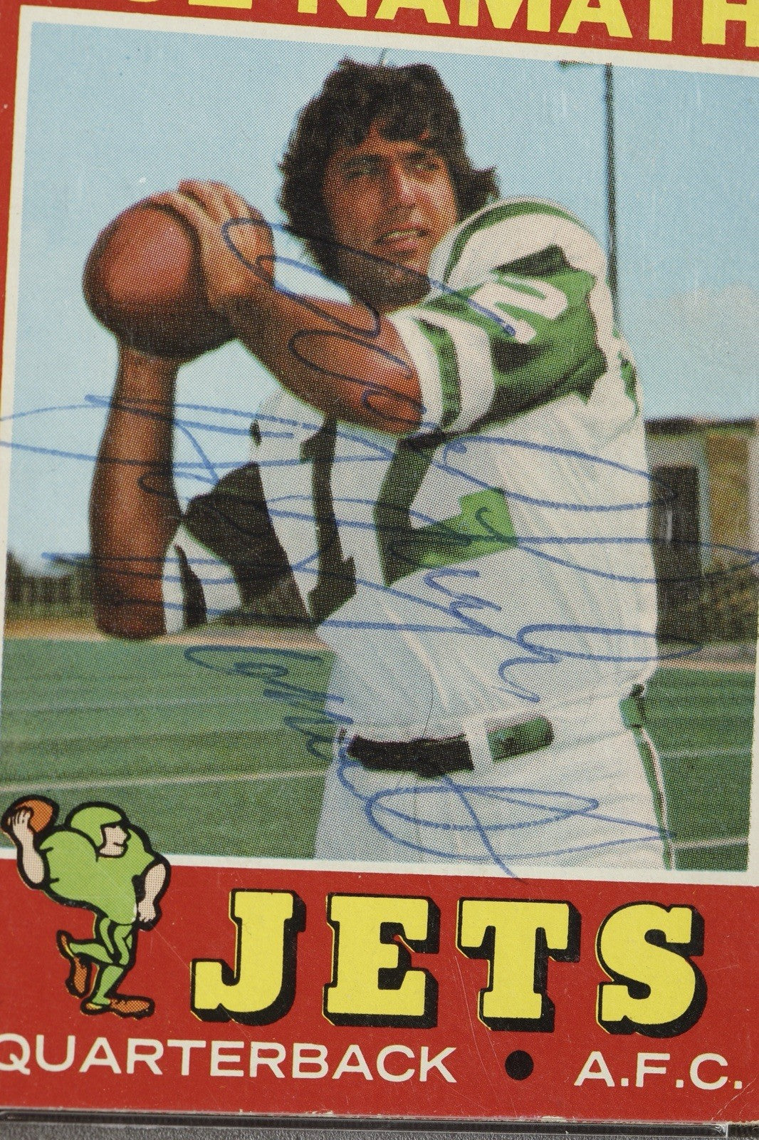Signed 1971 Topps Joe Namath Auto • New York Jets QB • PSA/DNA Authentic