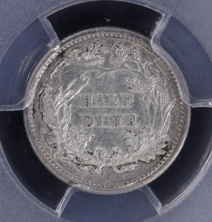 1870 Seated Liberty Half Dime • PCGS XF Detail • Harshly Cleaned