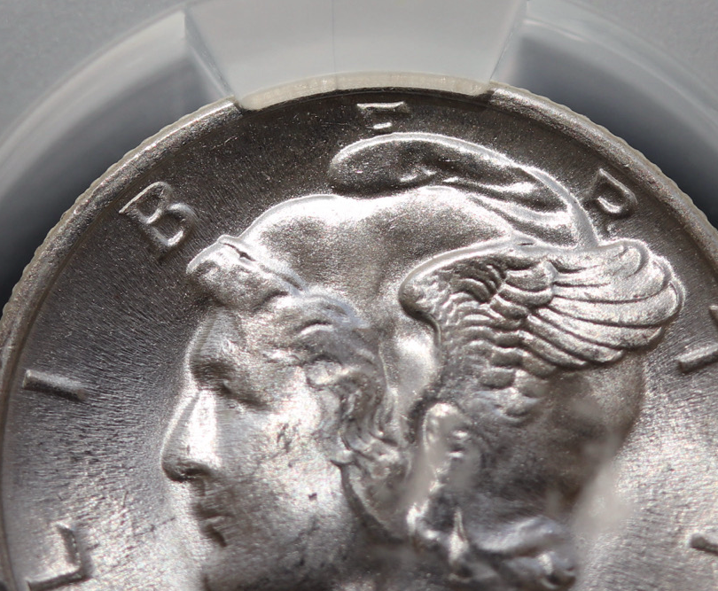 1945-S Mercury Dime Micro S 10C CAC MS65 Gem WWII San Fran