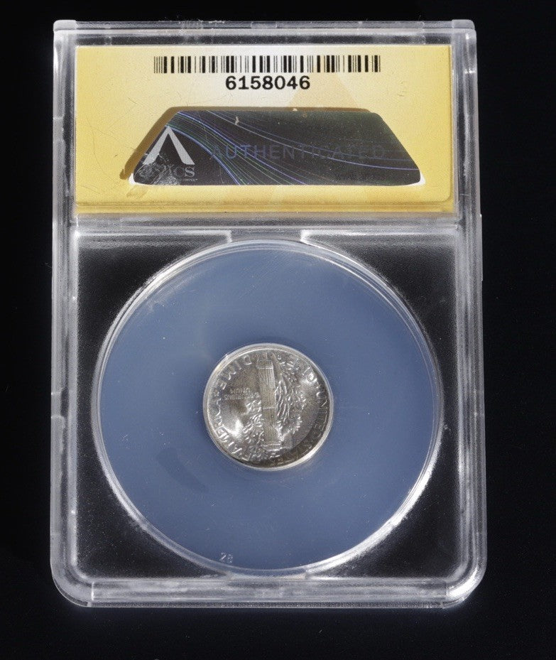 1945-D Mercury Dime MS67 ANACS • Brilliant Uncirculated Condition • WWII Date