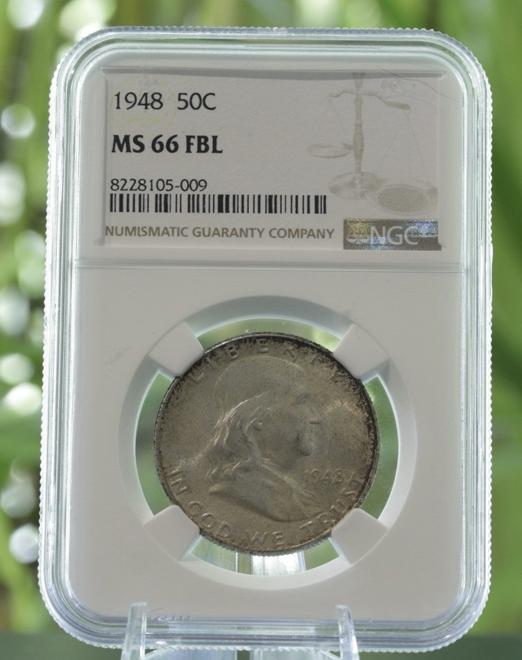 1948 Franklin Half Dollar 50C NGC MS66 FBL • First-Year • Full Bell Lines