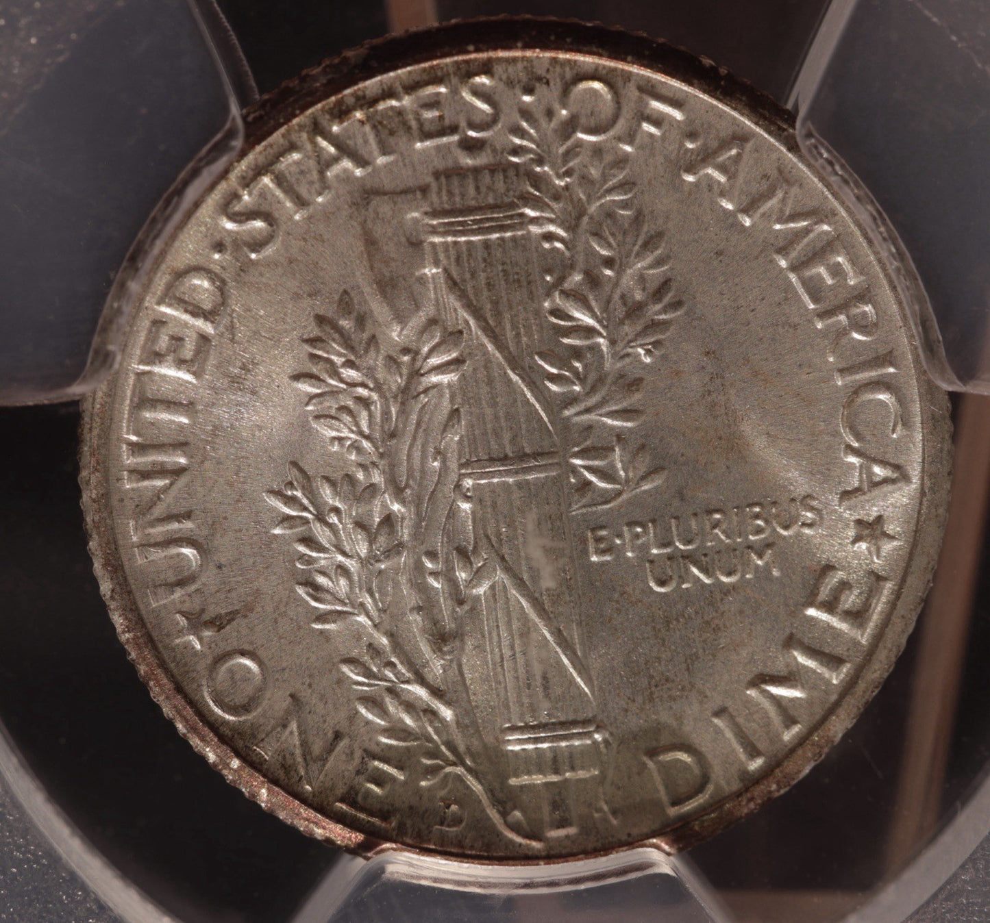 1943-D Mercury Dime 10C PCGS MS67+ FB • Full Bands