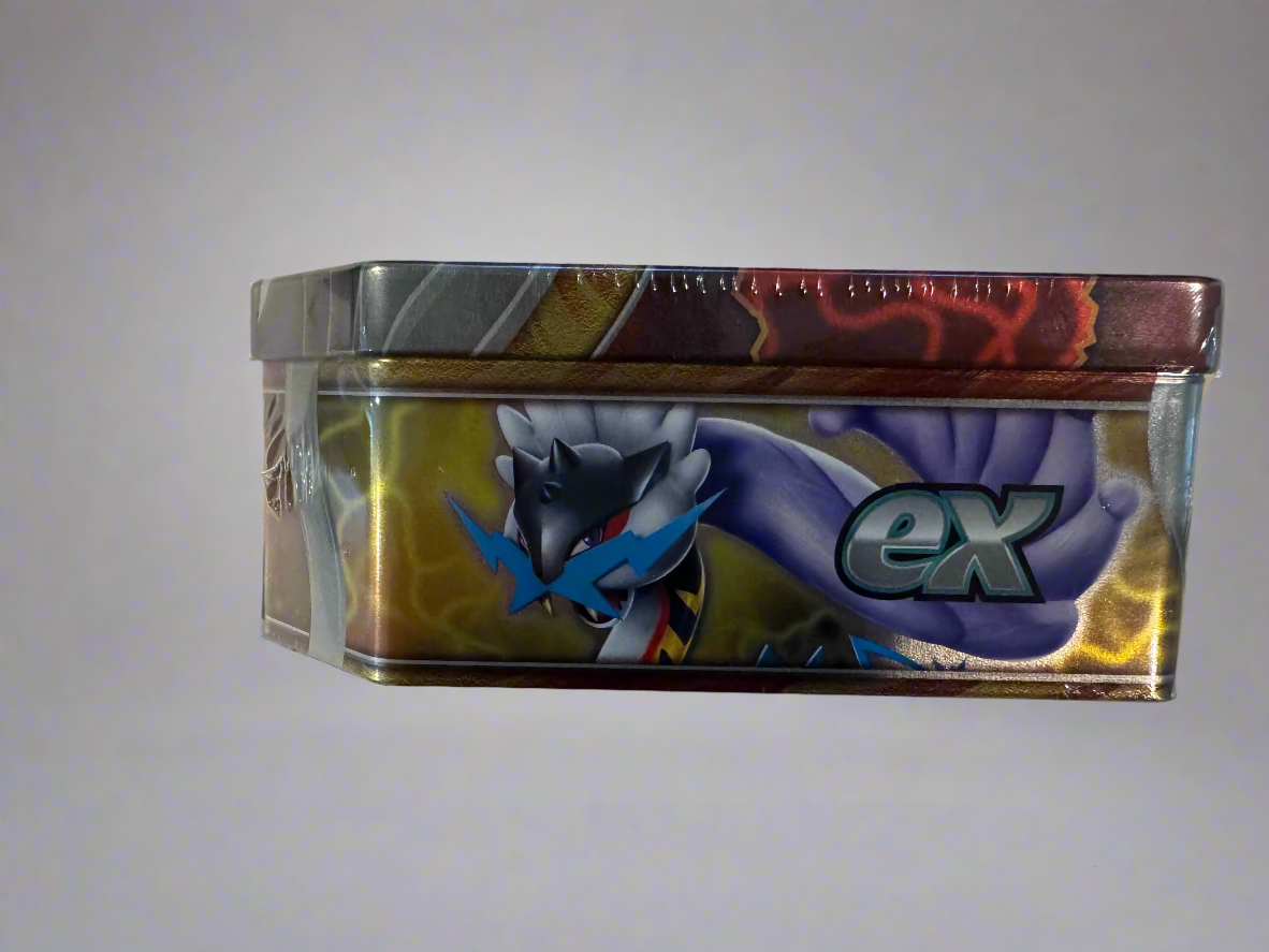 Gouging Fire ex Pokémon TCG Tin – 5 Booster Packs + Promo Card