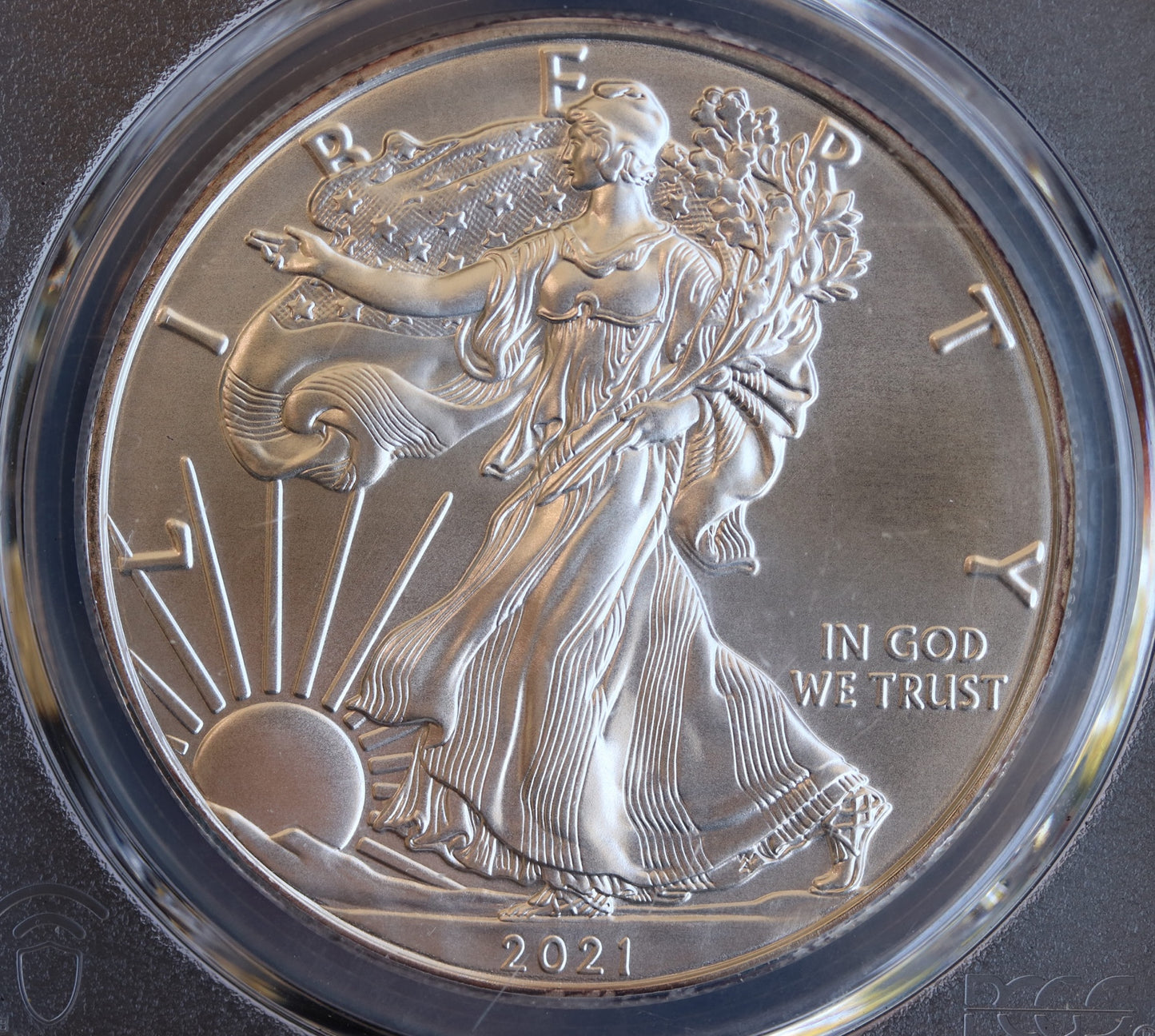 2021 (S) First Strike Silver Eagle T1 Emergency Issue PCGS *BU* San Francisco