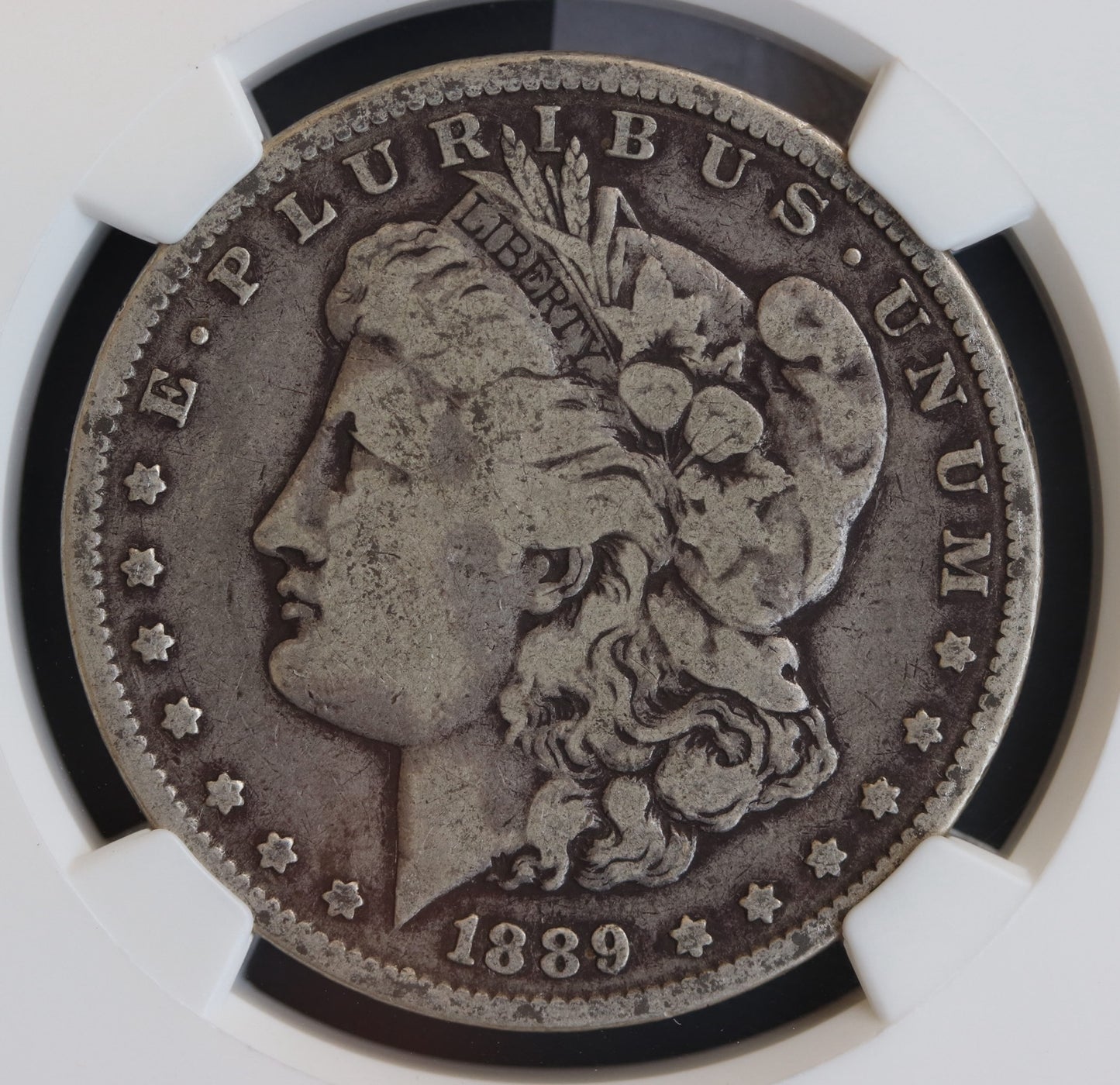 1889 Morgan Silver Dollar – Rotated Dies Mint Error – NGC VG10 | Rare Variety