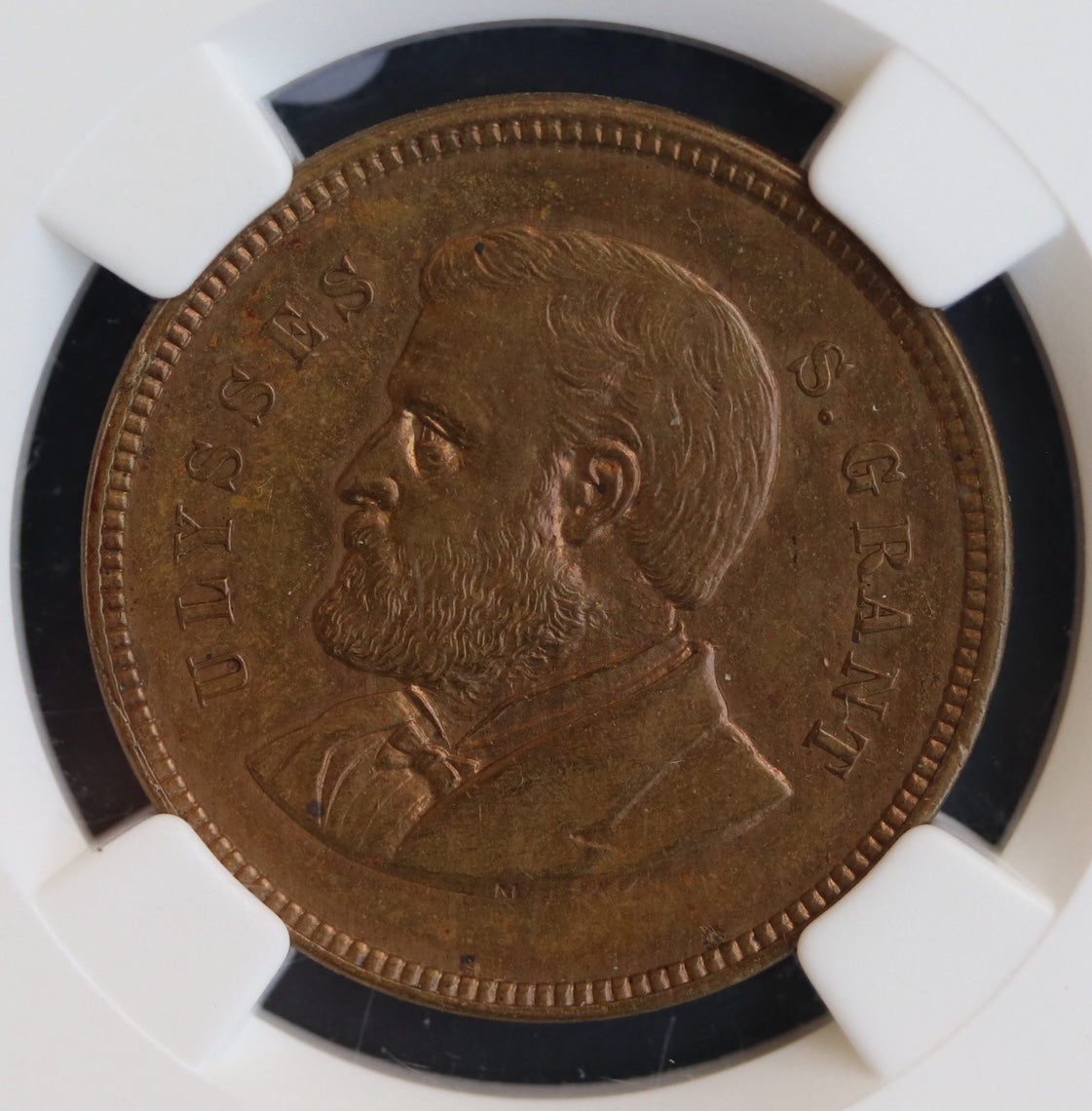 1879 Grant Parade Brass Token NGC MS63 - Rare American Numismatic Treasure