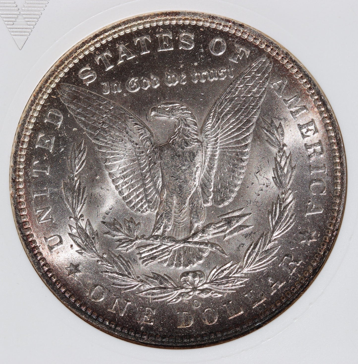 1885-O Morgan Silver Dollar – ANACS MS63 – Old Soapbox Holder, Scarce “O”