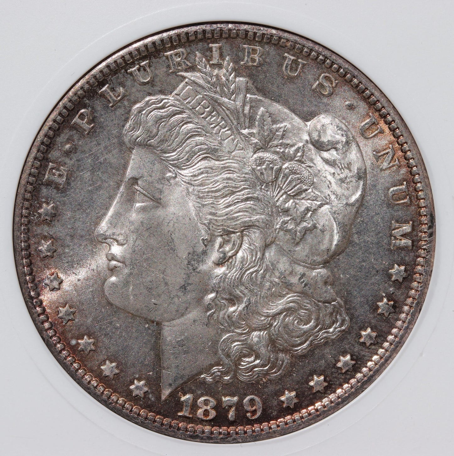 1879-S Morgan Silver Dollar – ANACS Certified MS64 – U.S. Silver Dollar *Toner*