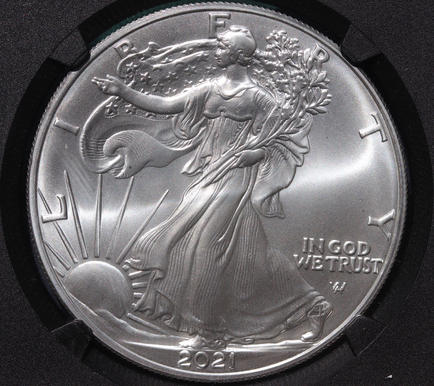 2021 Eagle Coin Landing T-2 John Mercanti Signature First Day Issue NGC MS70