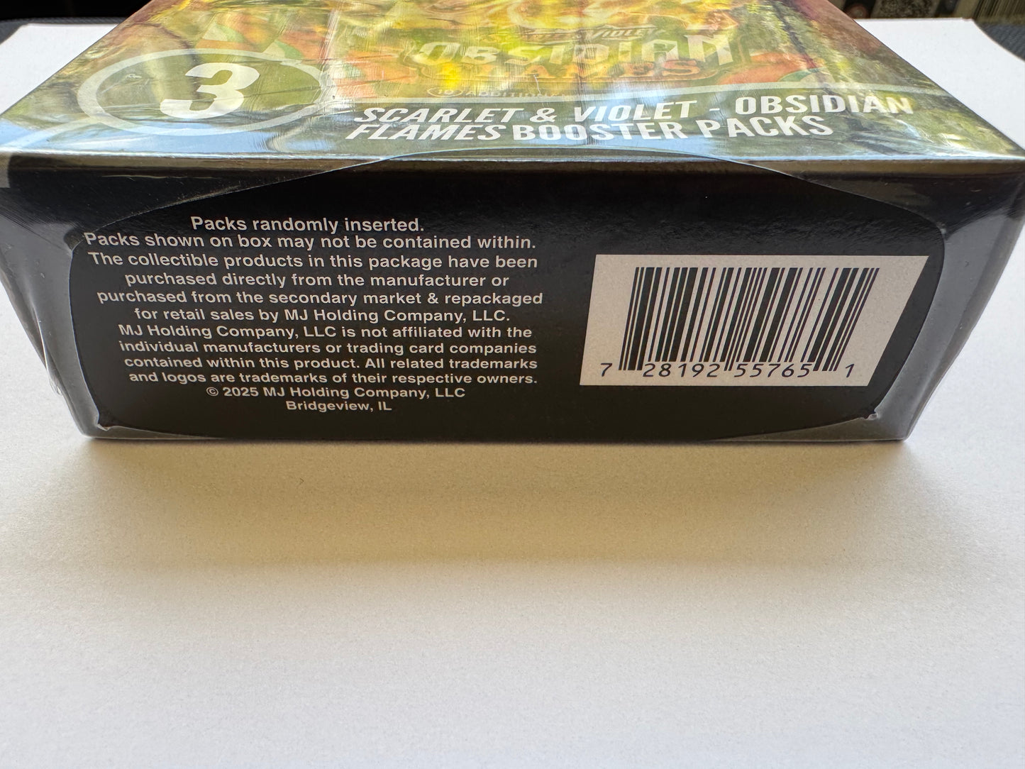 Pokémon Scarlet & Violet Obsidian Flames Booster Hanger Box (3 Packs) | Factory Sealed