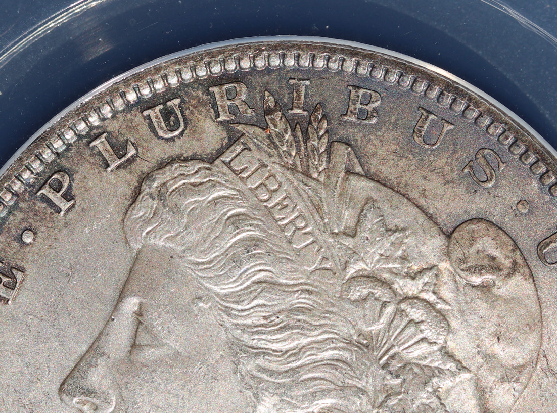 1897 Morgan Silver Dollar ANACS MS63, Beautifully Toned 90% Silver Coin