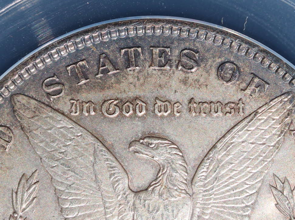 1897 Morgan Silver Dollar ANACS MS63, Beautifully Toned 90% Silver Coin