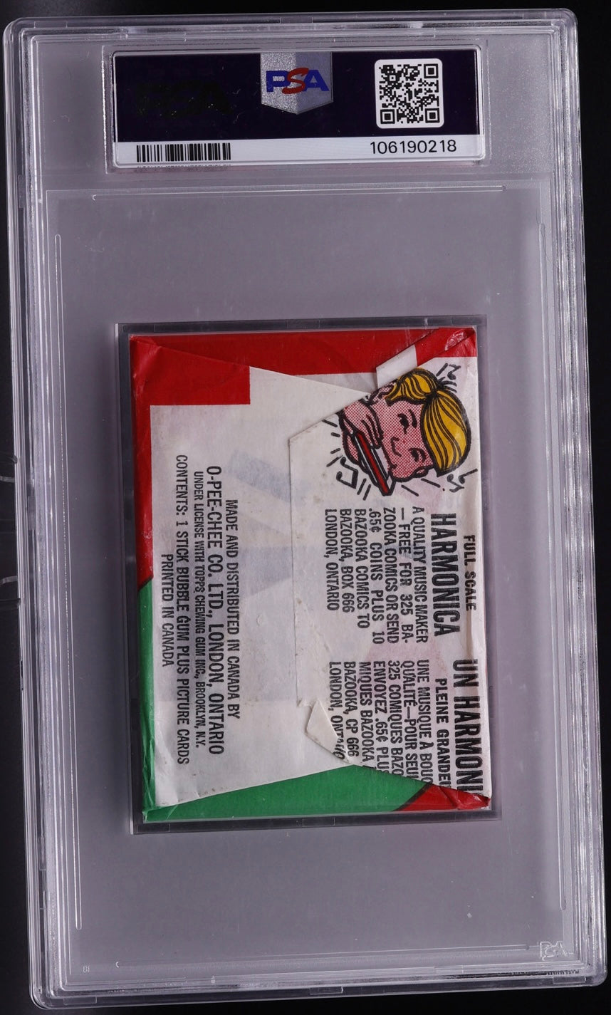 1971 O-Pee-Chee CFL Football Wax Pack PSA 8 NM-MT Sealed All-Star Poster