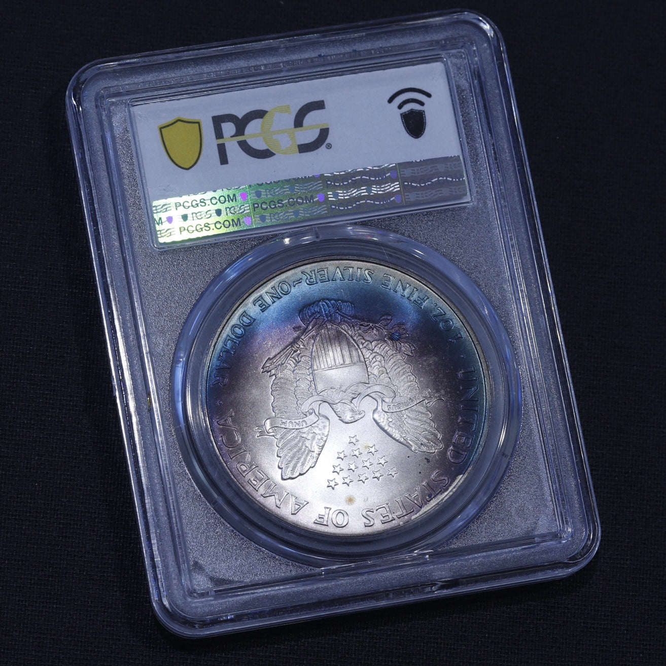 2000 Silver Eagle PCGS MS68 • Vibrant Toning • Collector-Grade Eye Appeal