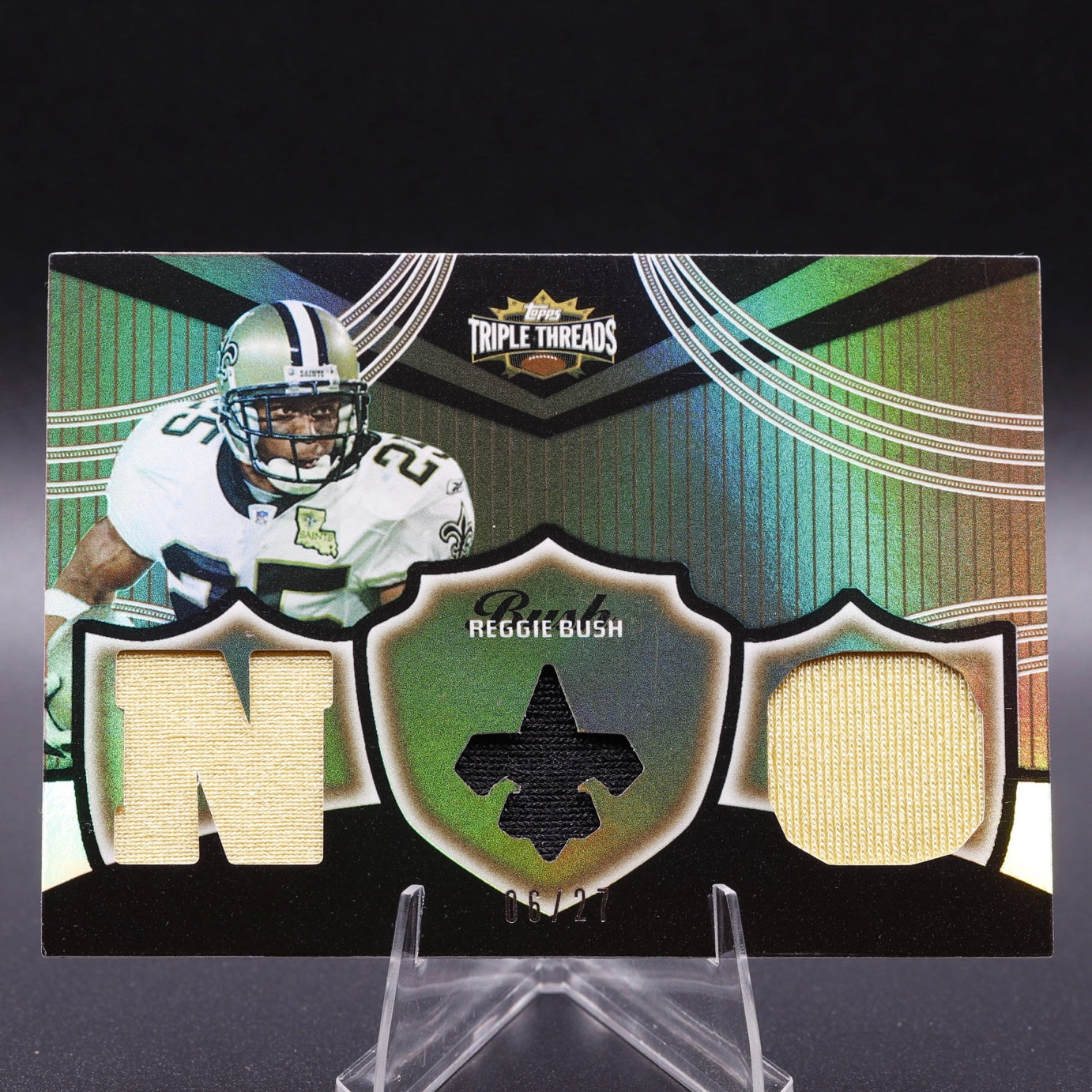 2006 Topps Triple Threads Relics Sepia /27 Reggie Bush #TTR-28 Rookie RC