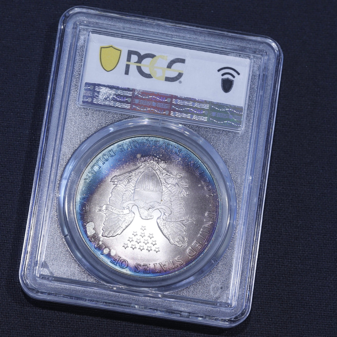 2000 Silver Eagle PCGS MS68 • Vibrant Toning • Collector-Grade Eye Appeal