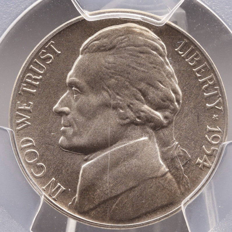1954 5C Jefferson Nickel Re-Engraved Obverse Design, PR66 PCGS