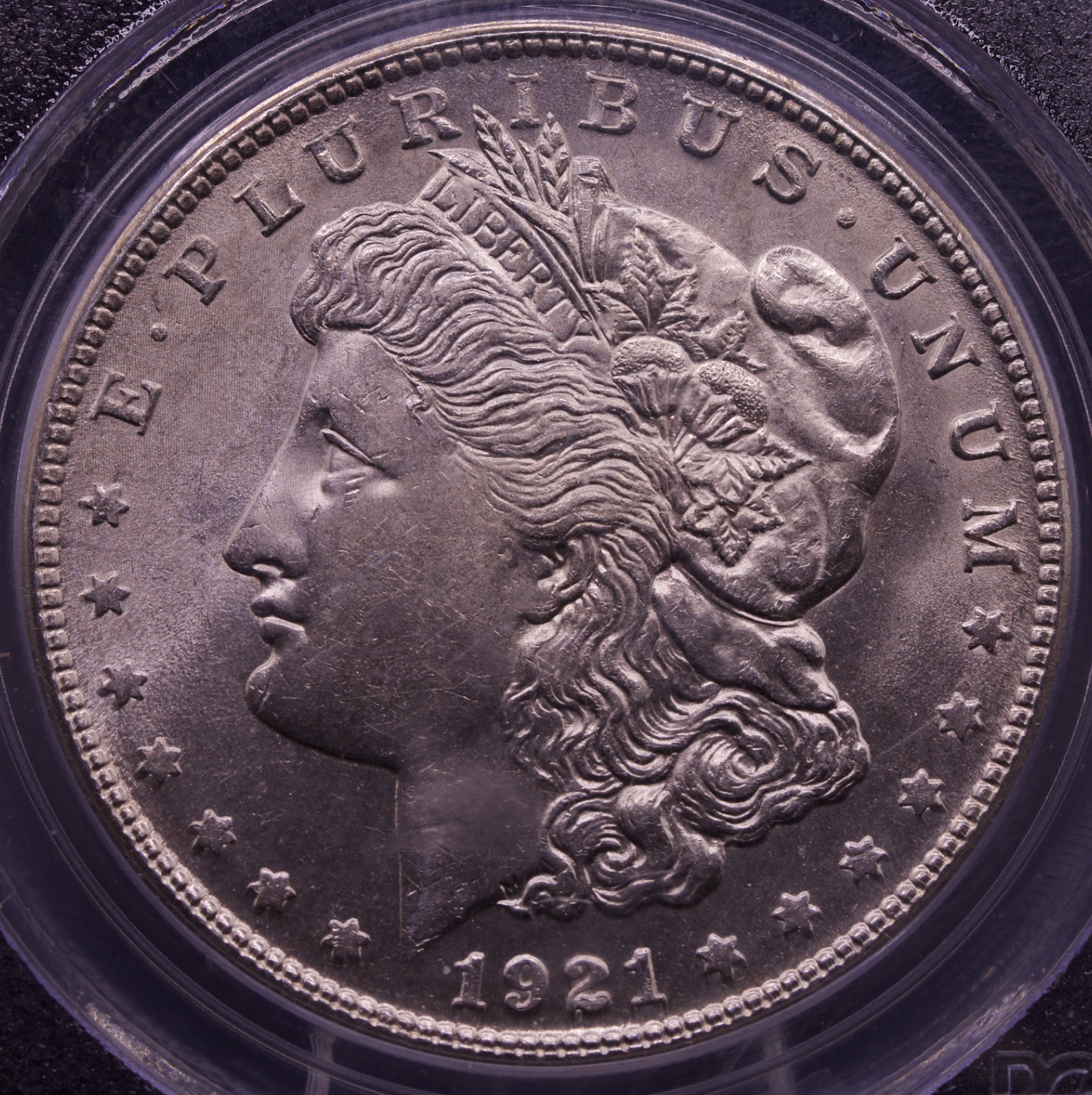 1921-S Morgan Silver Dollar PCGS MS62 VAM-1K Gouge I to Wreath