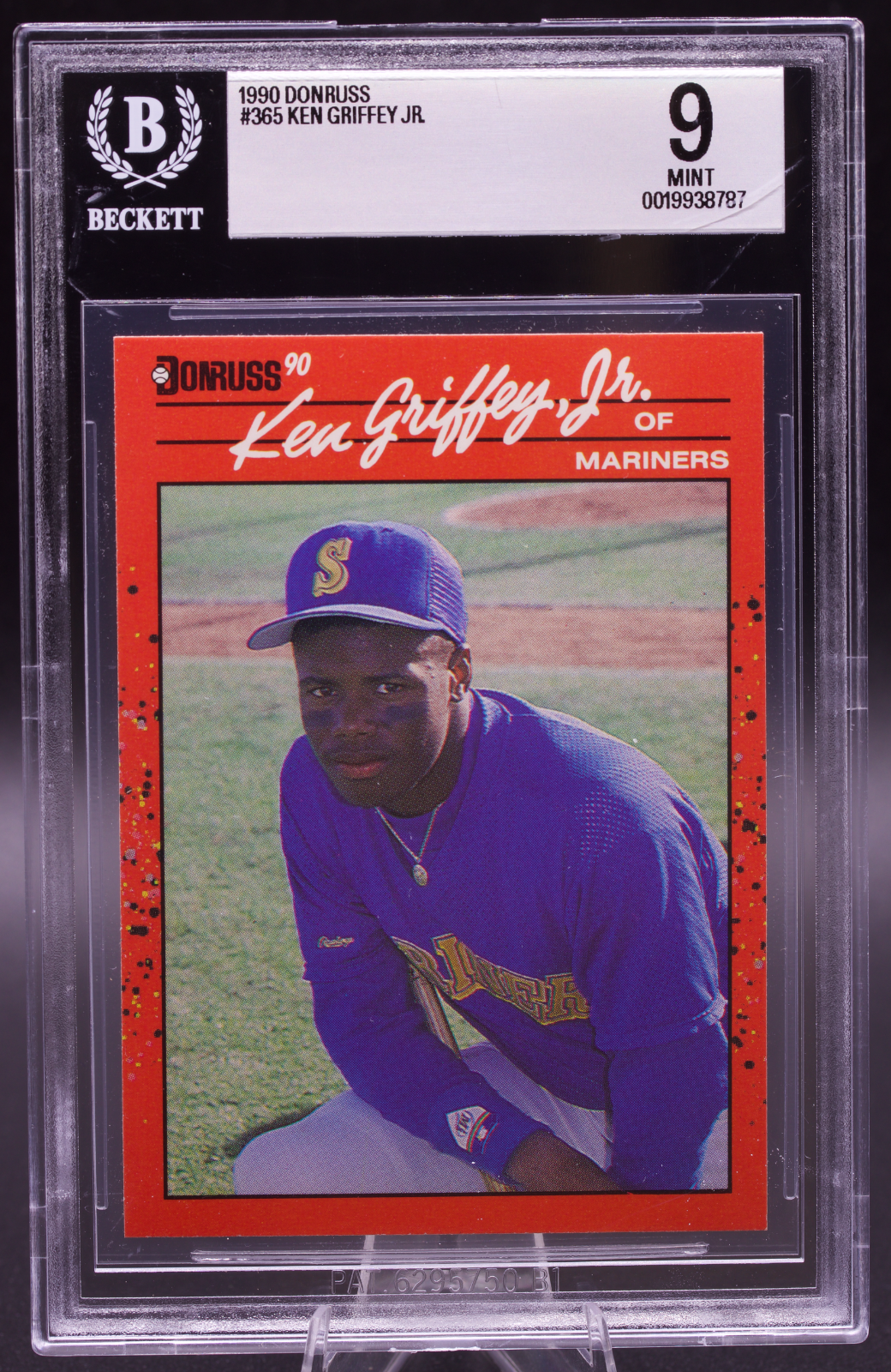 1990 Donruss Ken Griffey Jr #365 Beckett BGS 9 Mint Seattle Mariners Vintage