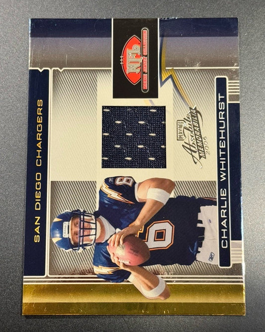 2006 Absolute Memorabilia Charlie Whitehurst Rookie Event Worn Jersey Chargers
