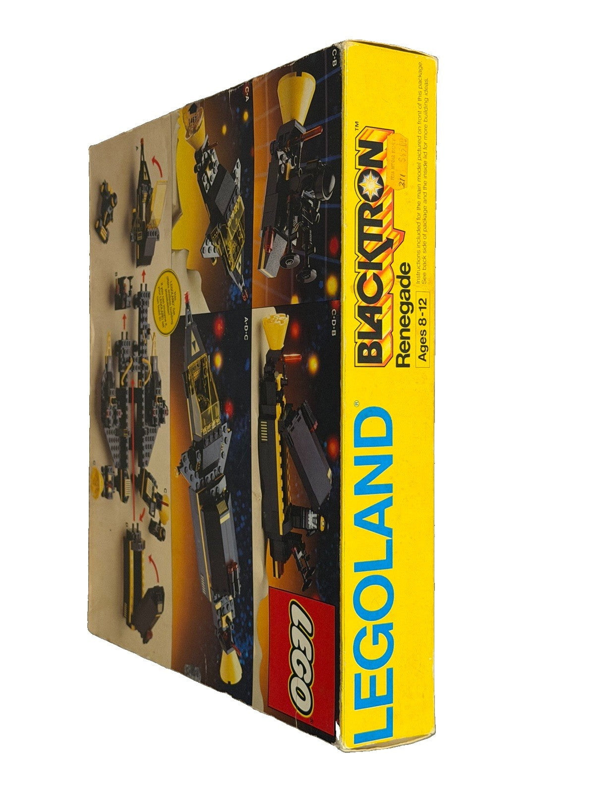 Vintage 1987 LEGO LEGOLAND Space Blacktron Renegade #6954 Open Box Sealed Bags