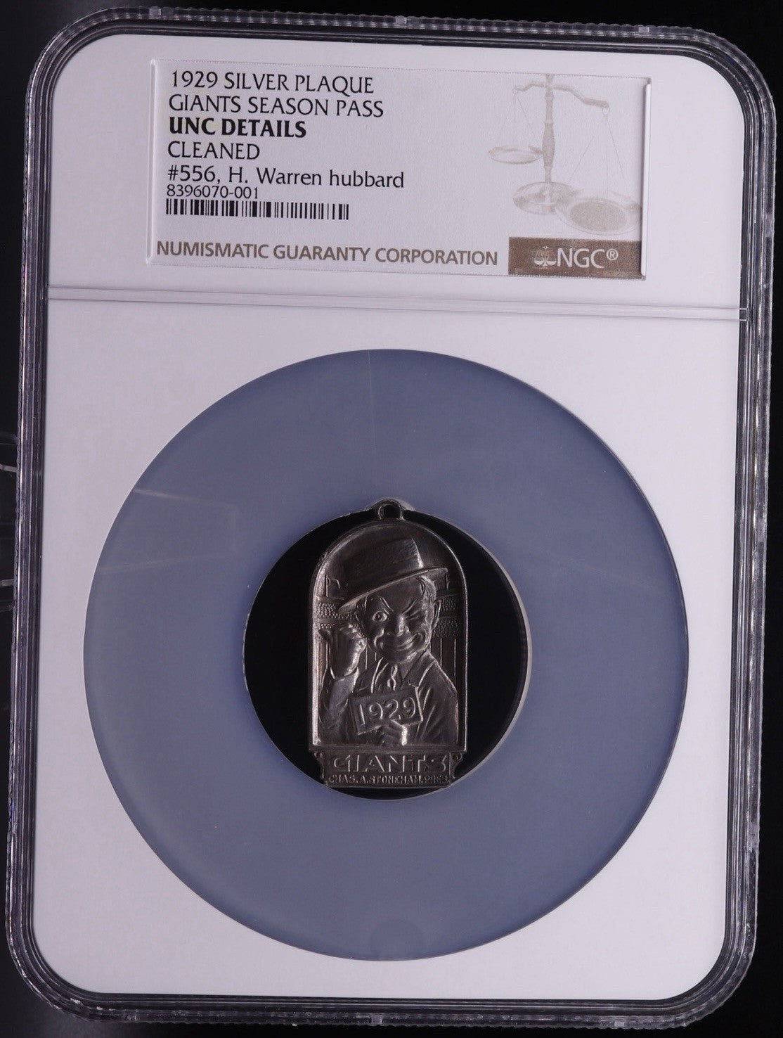 1929 VIP Silver Season Pass NY Giants Exonumia Lambert Bros NYC
