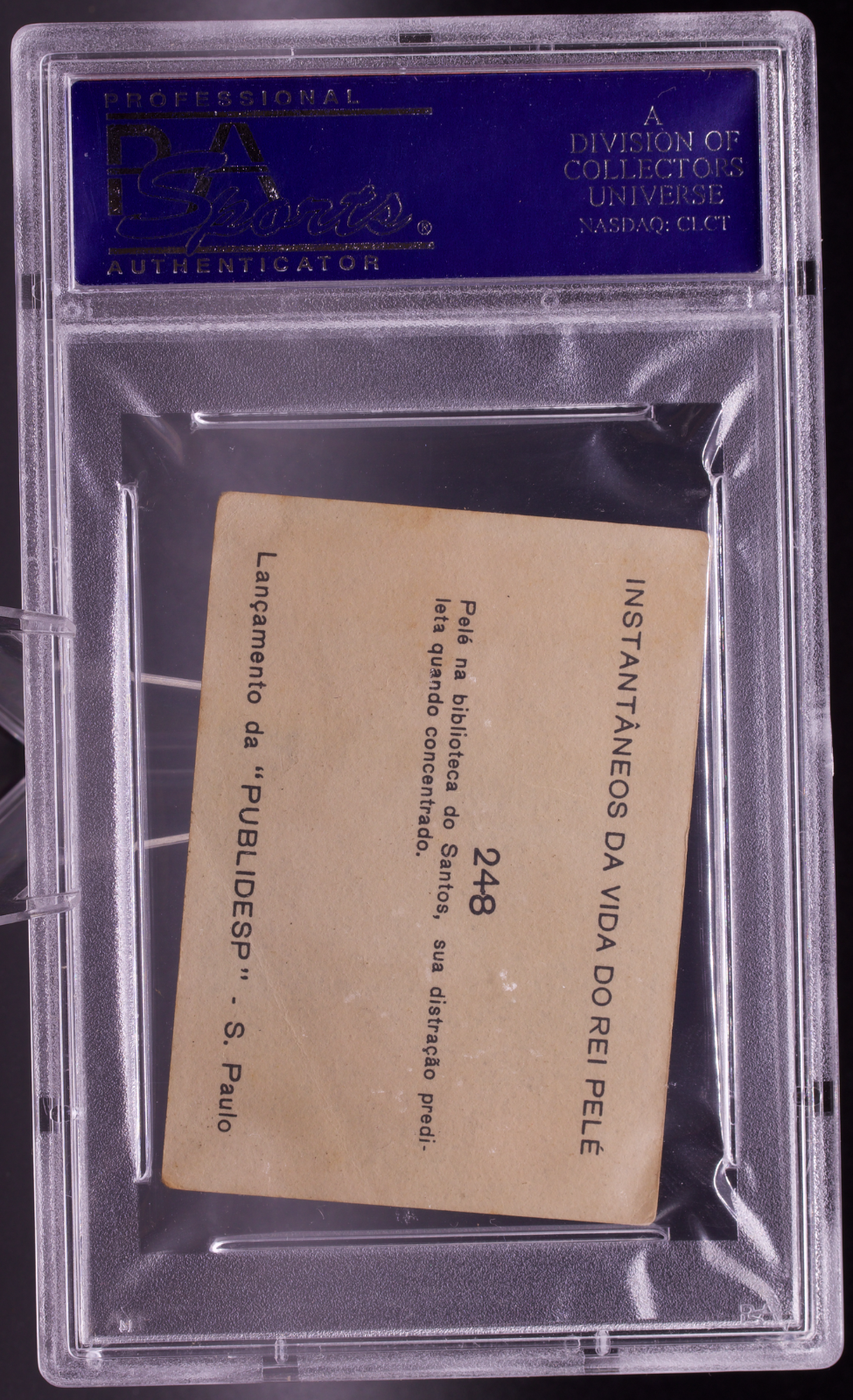 1964 Instantaneos Da Vida #248 Pele PSA 2 GOOD Santos Library Soccer Card