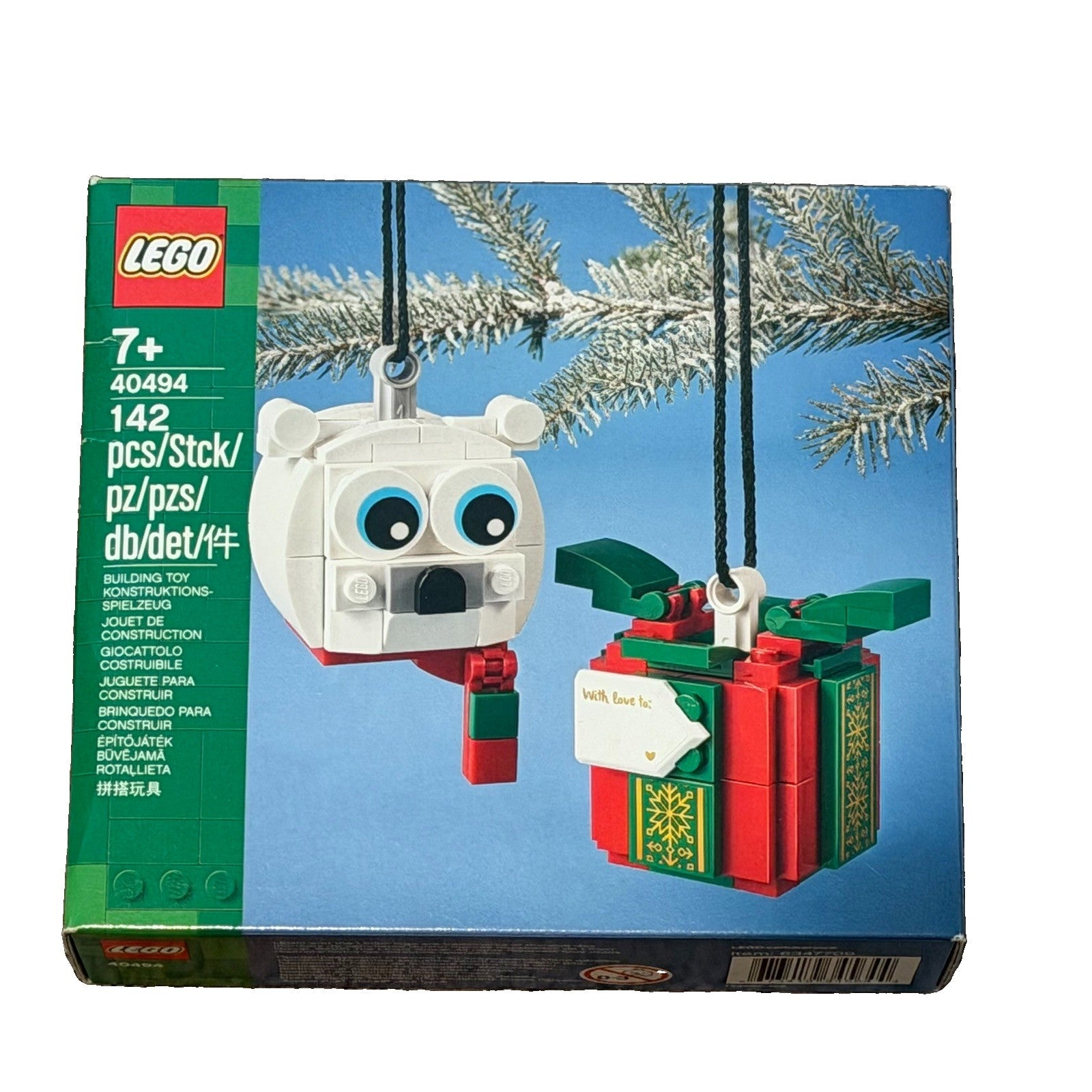 LEGO 40494 Polar Bear & Gift Pack Christmas Tree Ornament Set NEW SEALED Retired