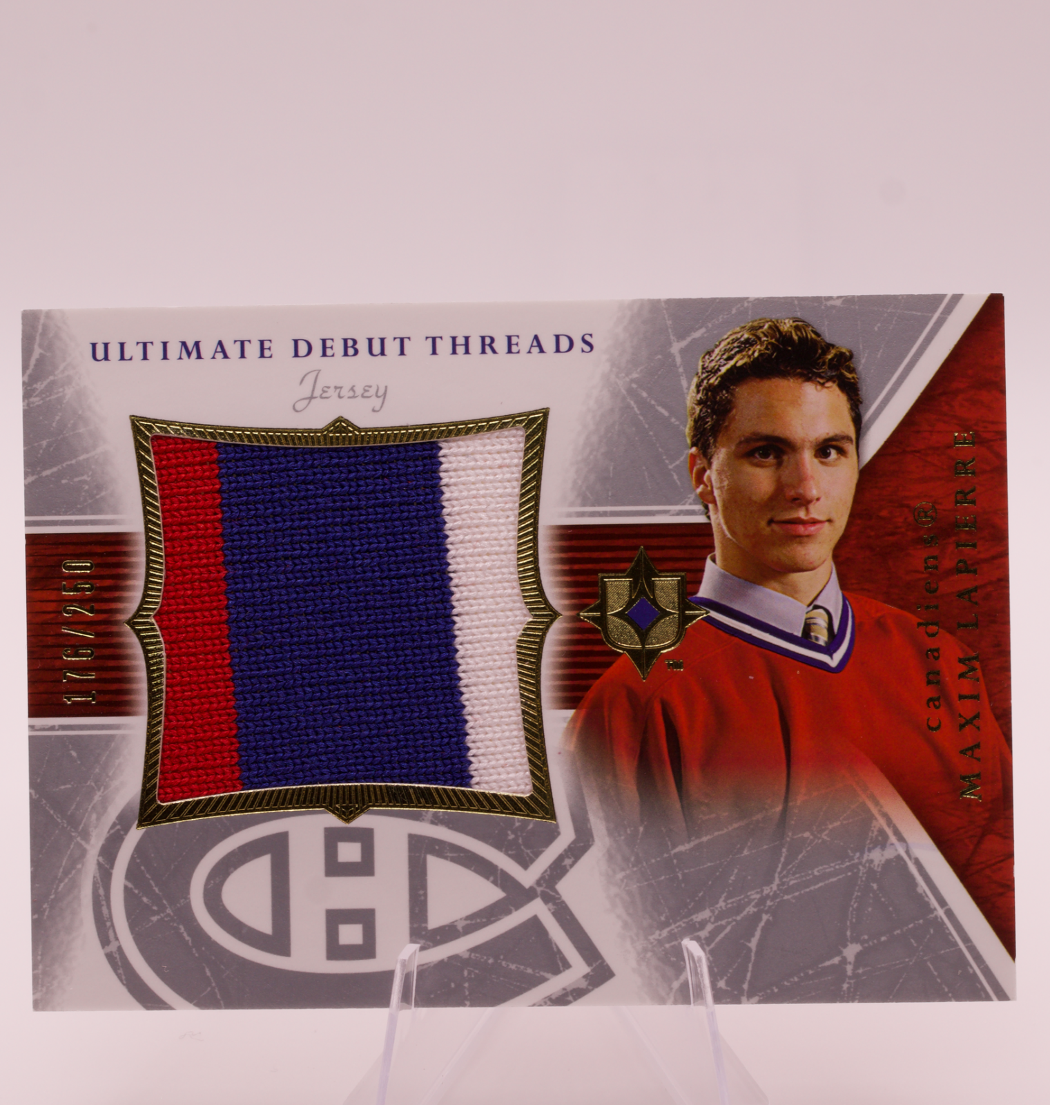 2005-06 Upper Deck Ultimate Collection Maxim Lapierre Debut Threads Jersey /250
