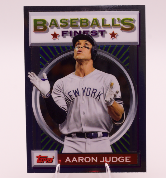 2020 Topps Finest Flashbacks Aaron Judge #196 Yankees 1993 Finest Retro Design