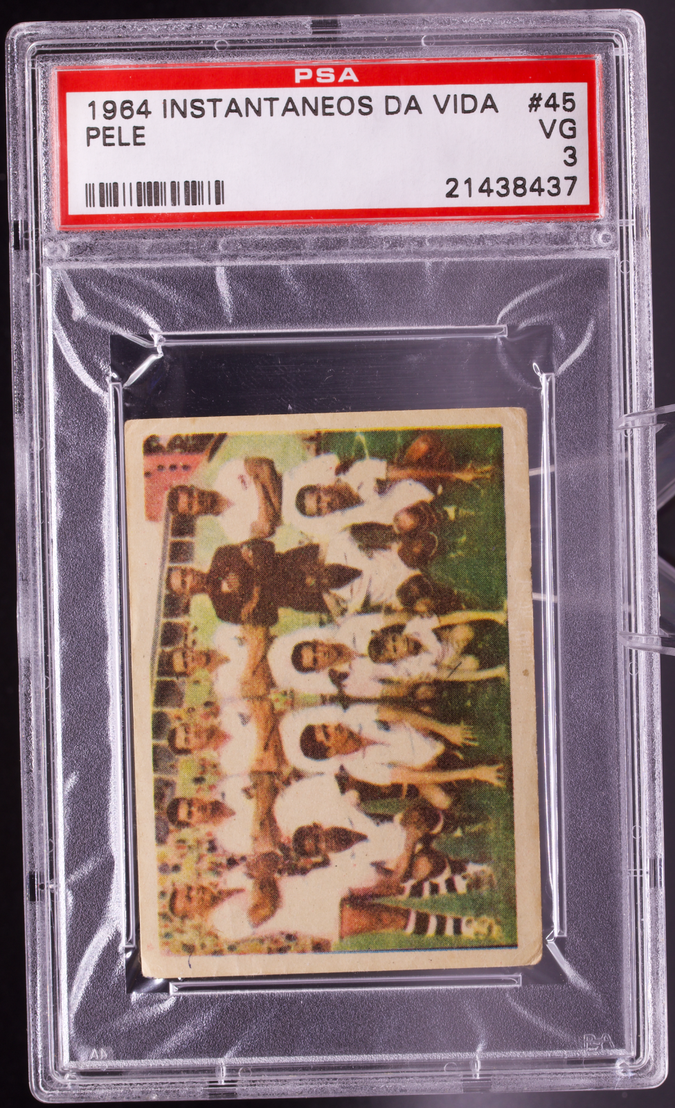 1964 Instantaneos Da Vida #45 Pele PSA 3 VG Santos vs AIK Sweden Soccer Card