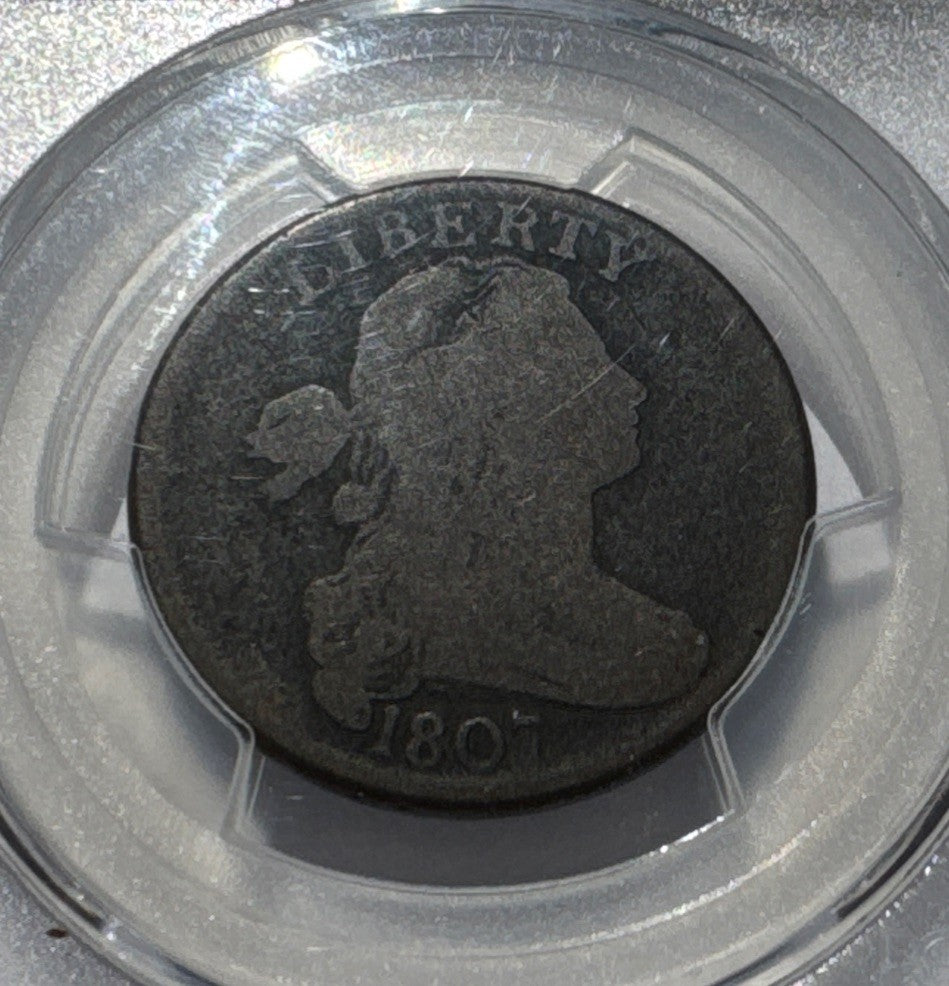1807 Large Cent – PCGS G04 Large Fraction S-276 Variety Draped Bust Copper Cent