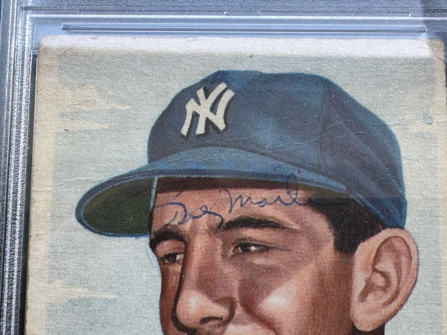 Signed 1953 Topps Billy Martin #86 PSA 1 - Auto Grade 9 Yankees Legend Signed RC