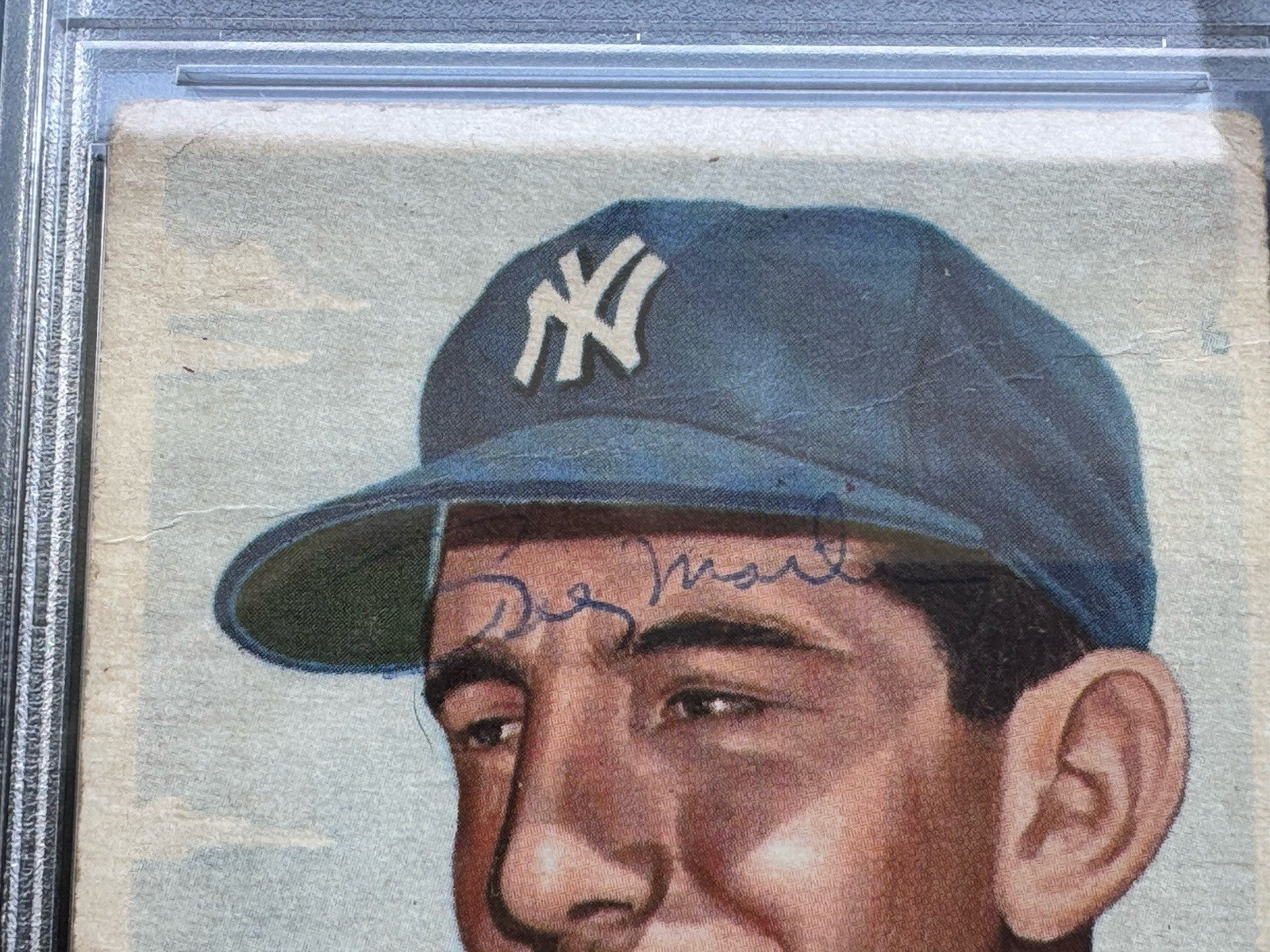 Signed 1953 Topps Billy Martin #86 PSA 1 - Auto Grade 9 Yankees Legend Signed RC
