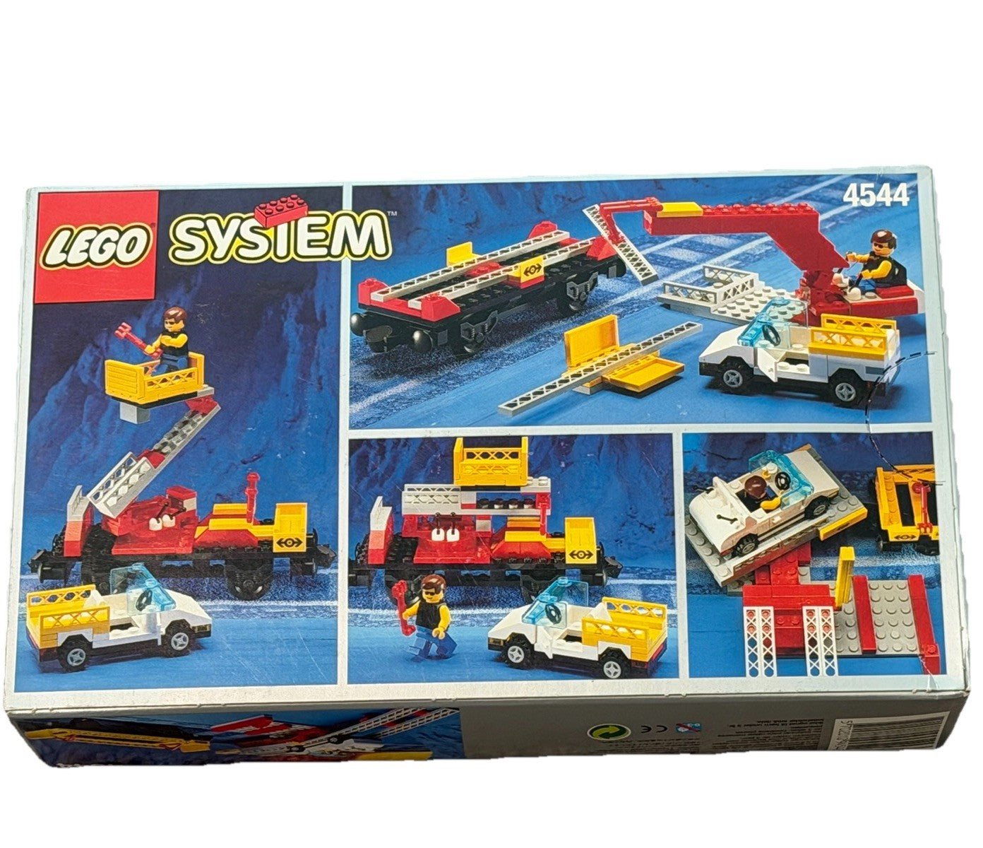 Vintage LEGO 4544 Car Transport Wagon Trains Sealed New 1994 Rare 9V
