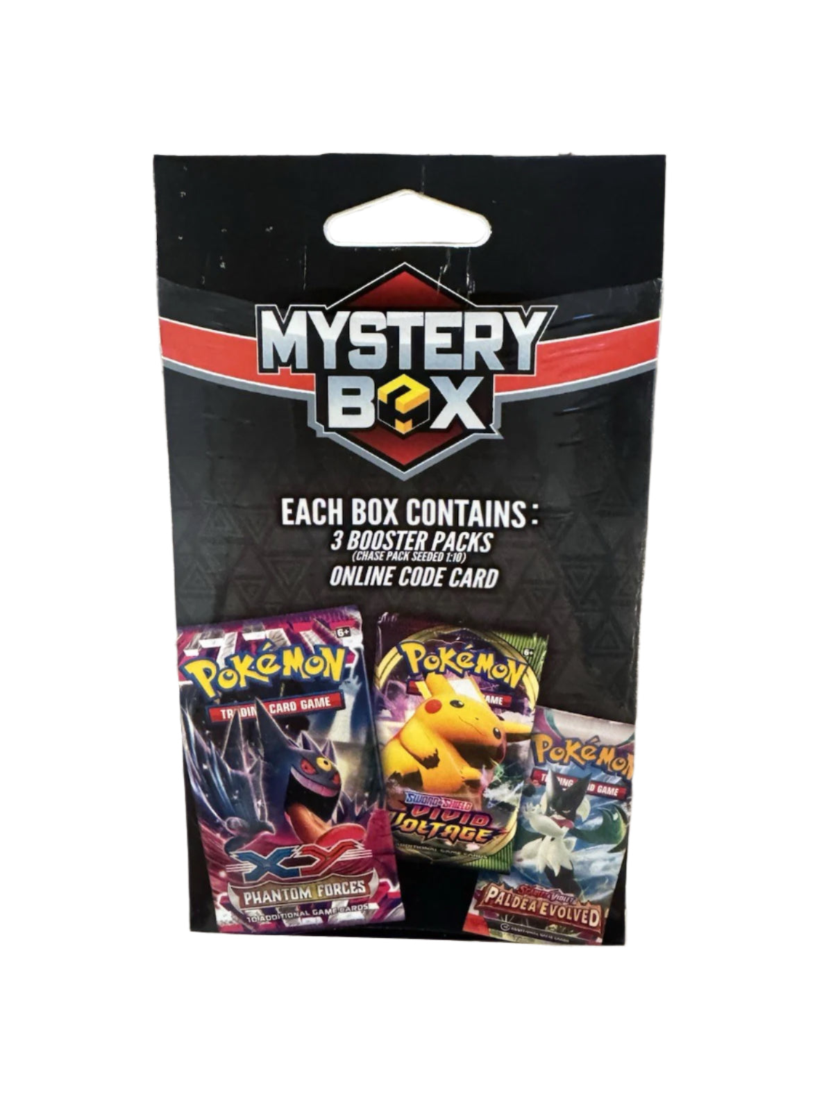 Pokémon Mystery Box By MJ Holdings – 3 Packs + Code | 1:10 Chase Vintage Pack