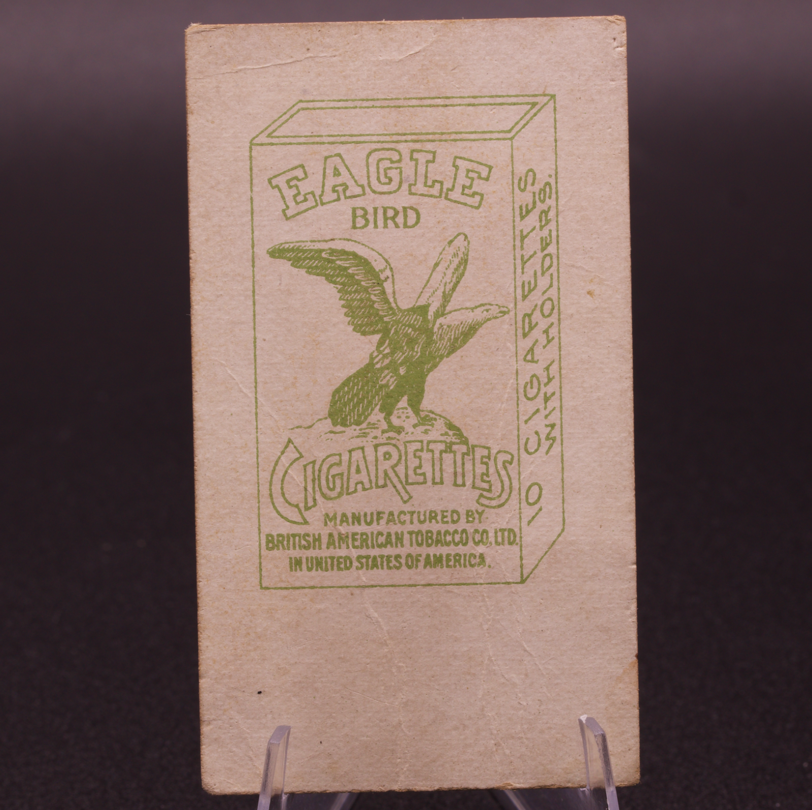 Antique Eagle Bird Cigarettes Card Nang Sakarawadi Siam Thai British American