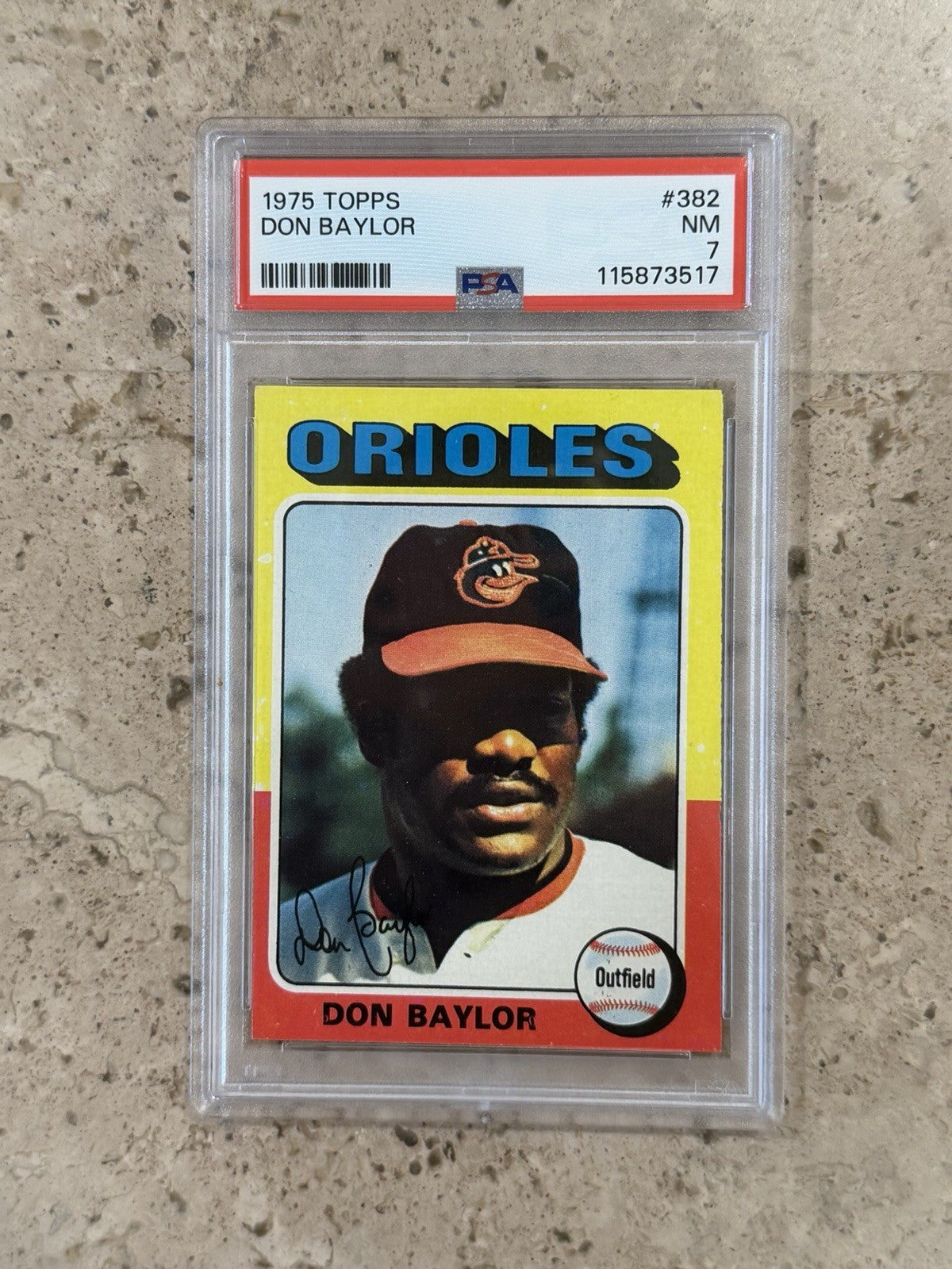 1975 Topps #382 Don Baylor PSA 7 NM Baltimore Orioles Vintage Baseball Card