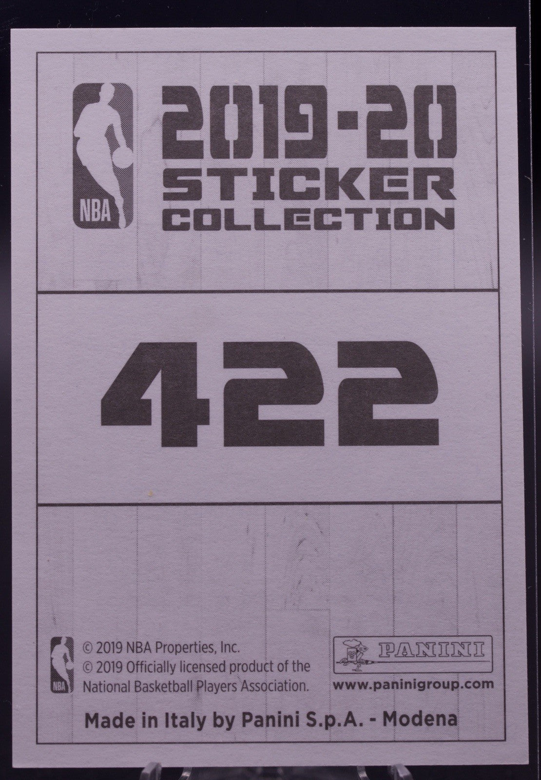 2019-20 Panini NBA Sticker Collection Giannis Antetokounmpo MVP #422 Raw NM-MT