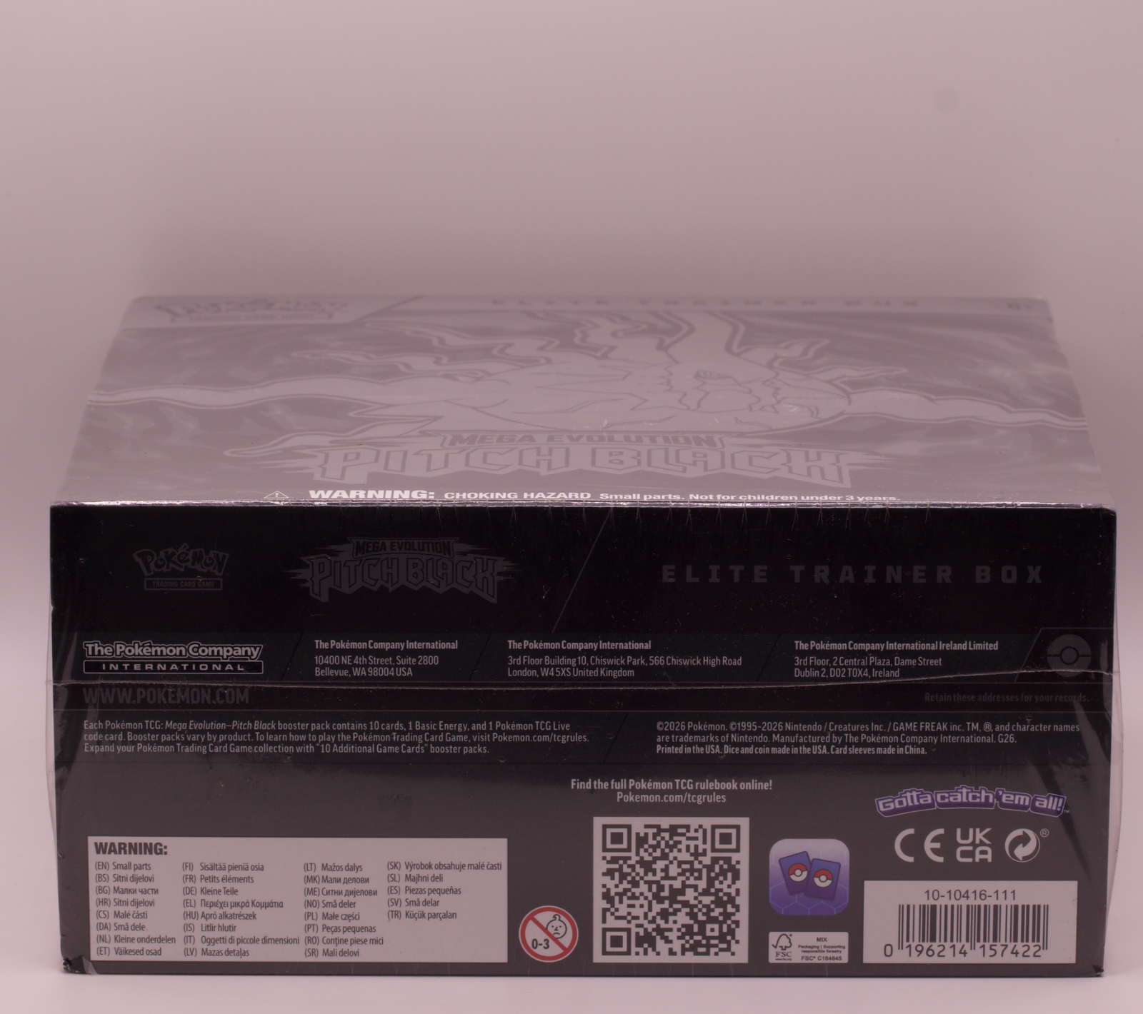 Pokemon Pitch Black Elite Trainer Box ETB Mega Darkrai 9 Booster Packs Sealed
