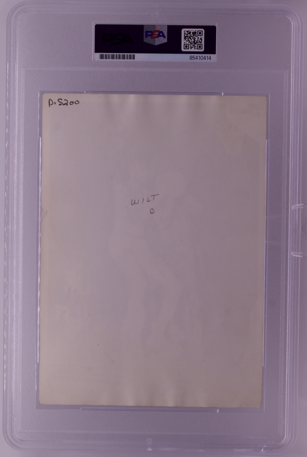 Wilt Chamberlain Original Photo PSA Type I Authentic c.1960s Vintage