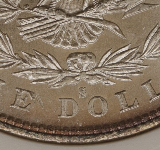 1880/79-S $1 Morgan Silver Dollar ANACS MS64 TOP 100 VAM-8 Med S *Mirror Like*