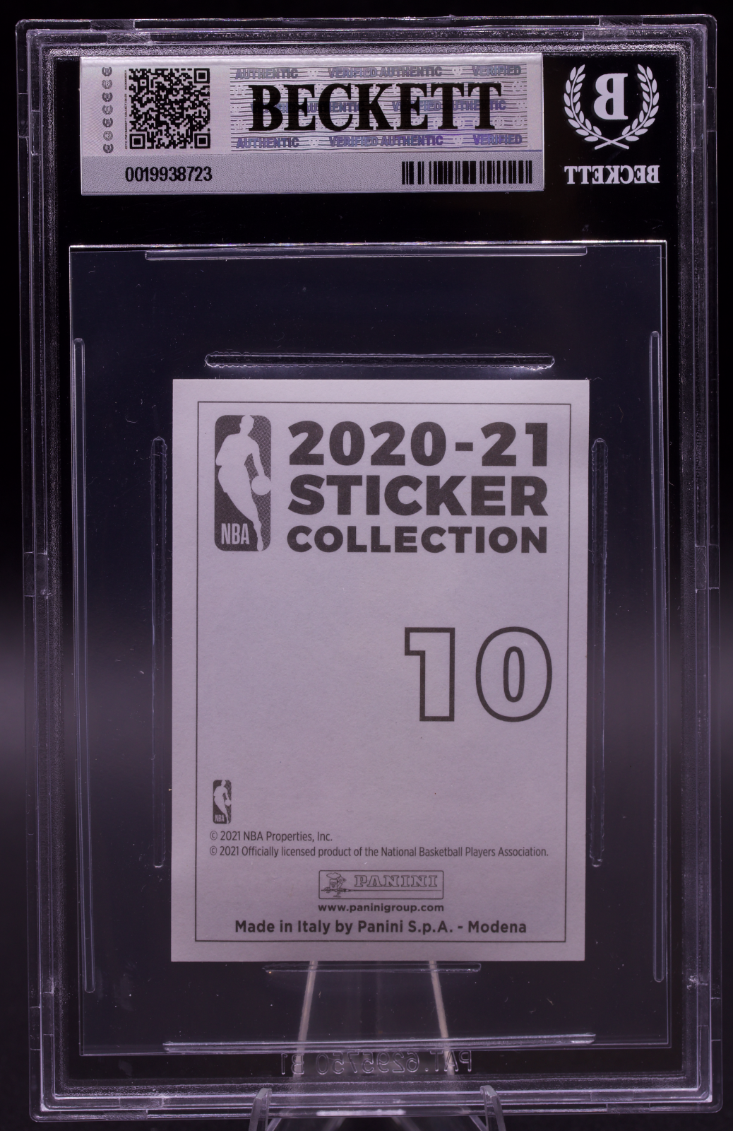 2020-21 Panini Stickers LeBron James #10 Highlights Beckett BGS 9 Mint Lakers